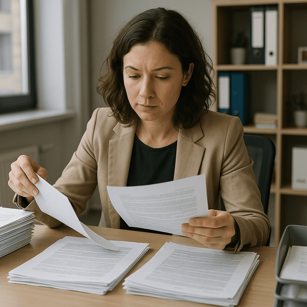 Professional working in modern office environment